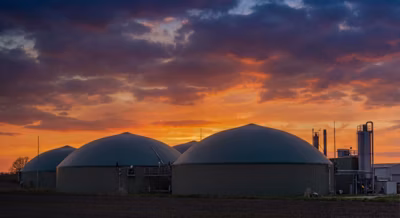 Biogas Plant Infrastructure Night
